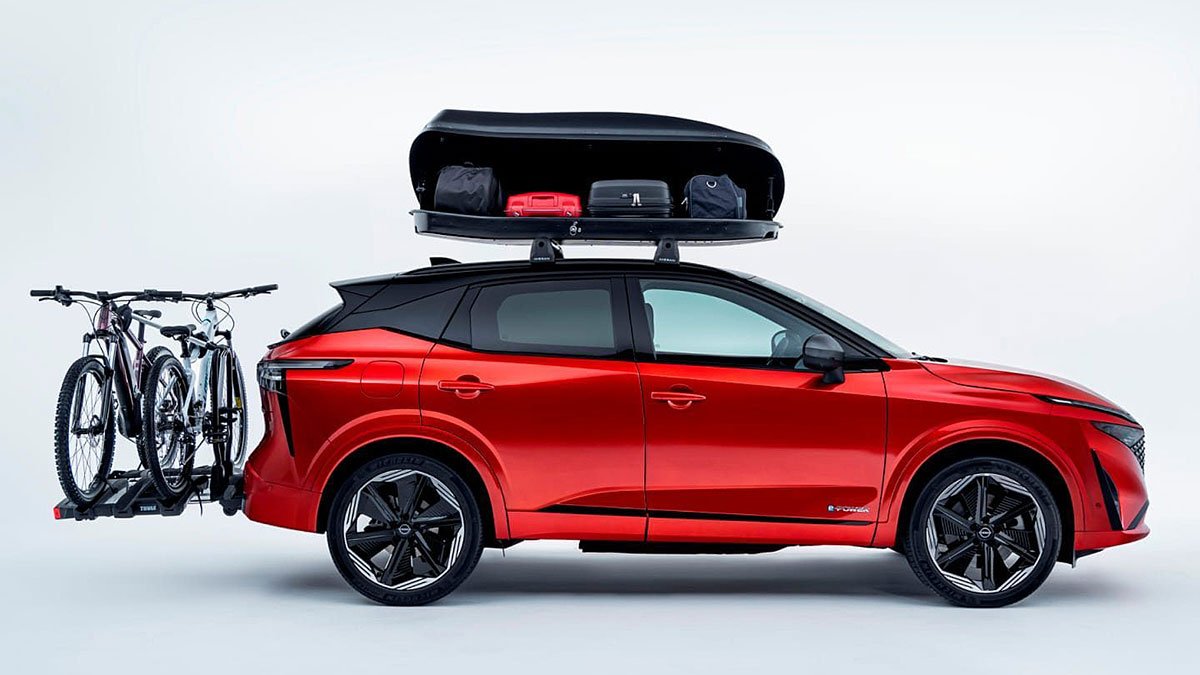 Nissan Qashqai 2024 Seitenansicht Beladen