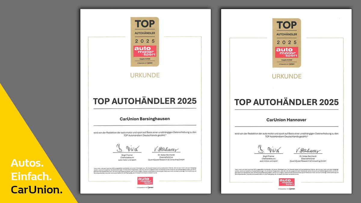 AutoMotorSport Auszeichnung 2025 Barsinghausen/Hannover 1200x675