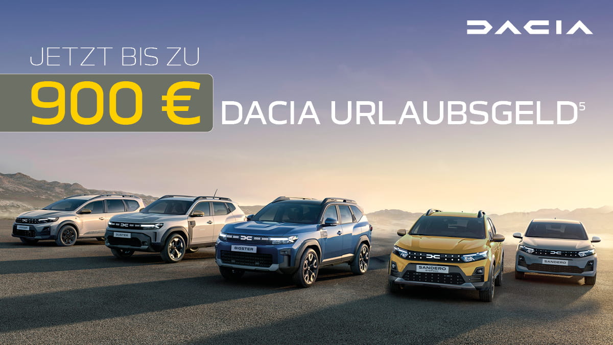 Dacia Urlaubsgeld 900 € 826 HP_1200x675