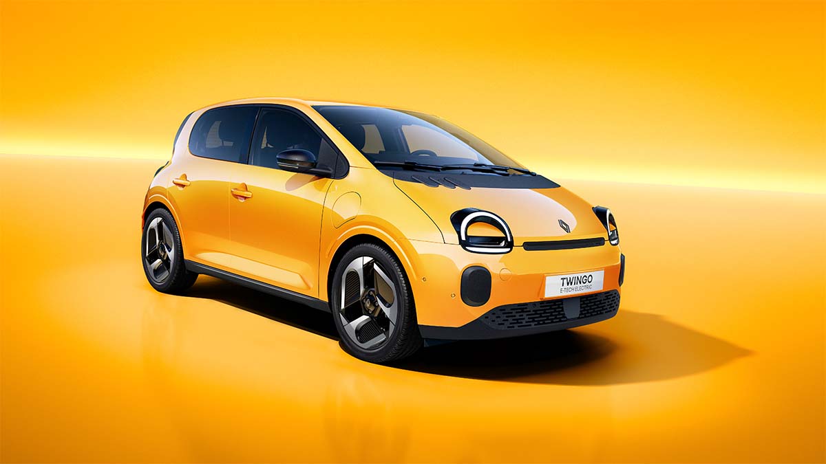 Renault Twingo E-Tech vorn gelb 1200x675