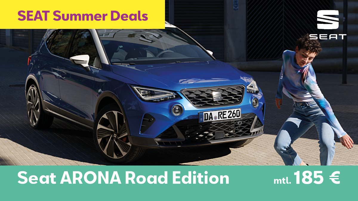 Seat Arona Road Edition_1200x675 725 SUMMER DEALS