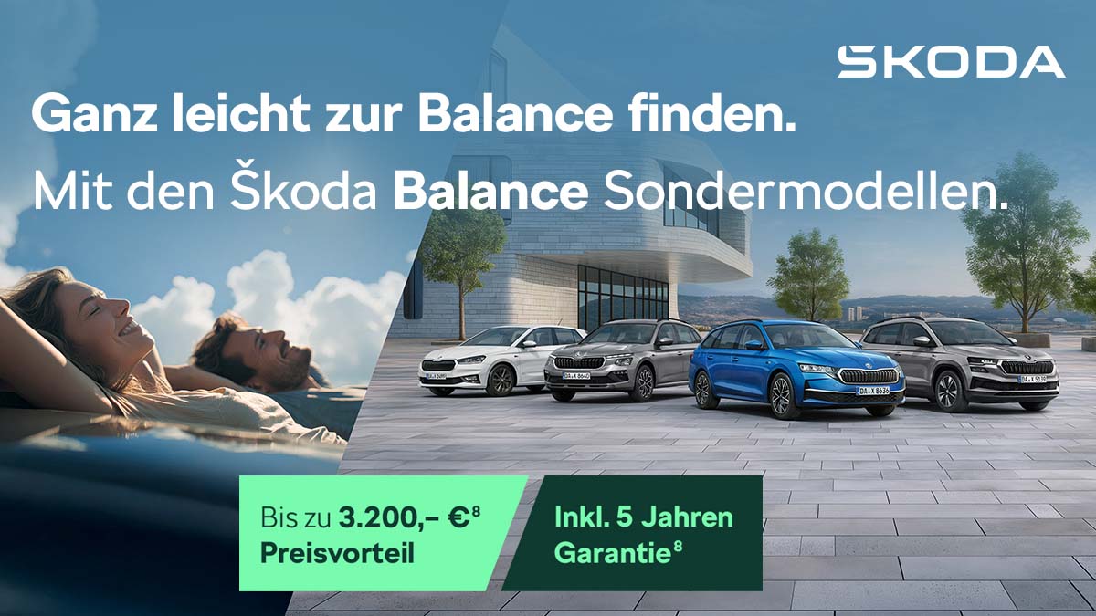 Skoda Balance Sondermodelle 1225 1200x675