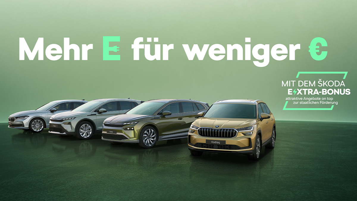 Skoda e-xtra Prämie Slider 1200x675
