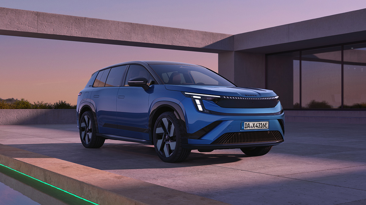 Skoda Peaq blau vorn schräg 1200x675