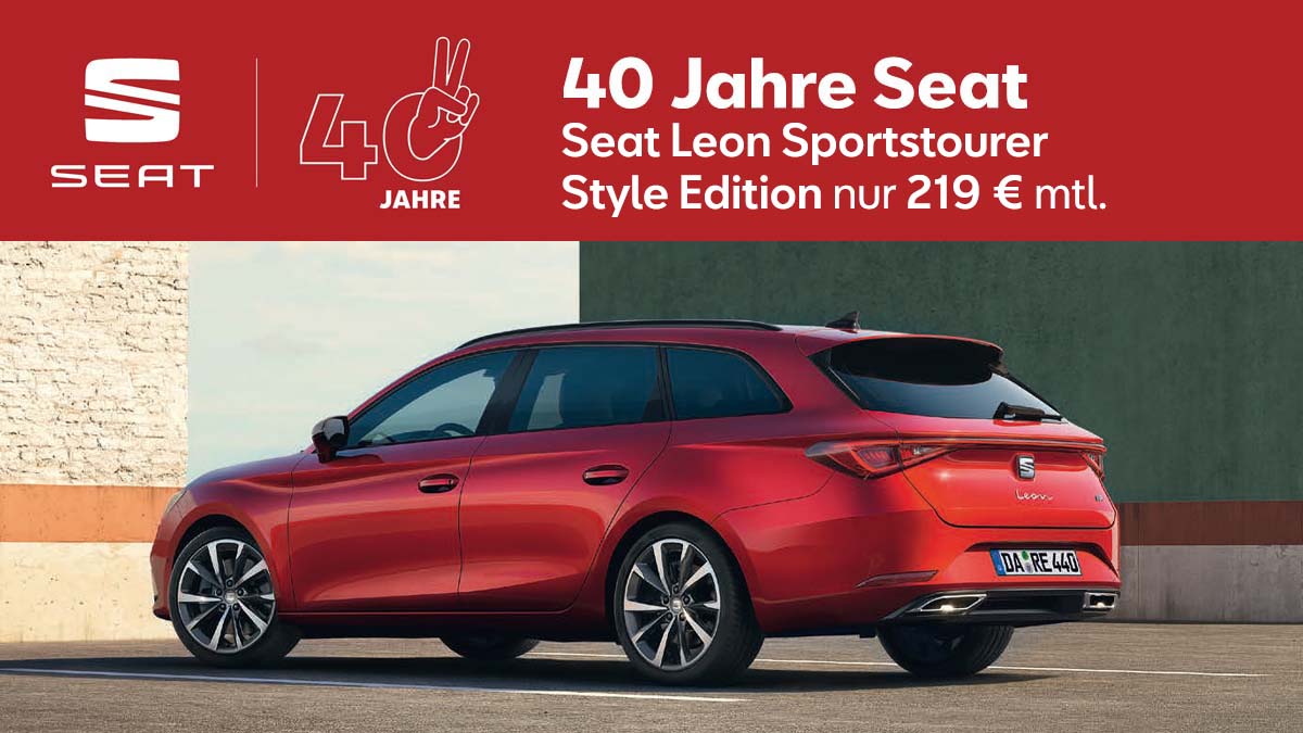 Seat Leon ST Style Edition 219 € bis 15.3.2024 1200x675