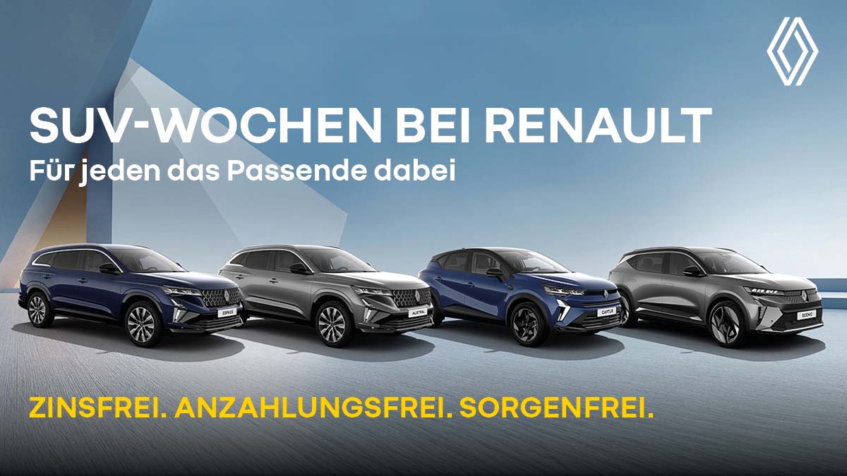 SUV Wochen Renault 1200x675