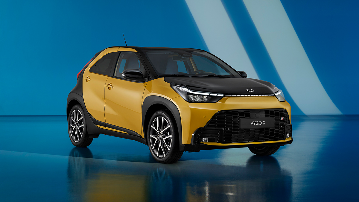 Toyota Aygo X gelb vorn schräg 2 1200x675